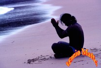 Praying On The Beach