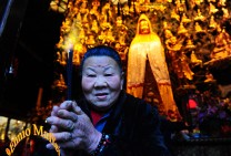 Longwa Temple In Prayer