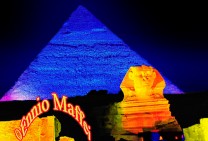 Pyramids Light Show