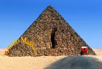 Egypt Chariot Towards Micerino Pyramid