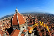 Florence Fish Eye View From Bell Tower