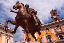 Rome Capitol Hill Marcus Aurelius Equestrial Statue