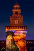 Sforza Castle Sound and light show on Leonardo 