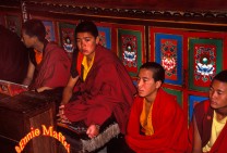Boudhnat Buddhist Novices In Prayer
