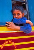 Curious Kid On The Bus