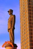 Moscow Statue Of De Gaulle At Cosmos Hotel 