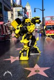 Transformer performance at the Walk of Fame - Los Angeles 