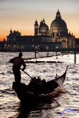 Romantic Gondola Serenade at sunset -