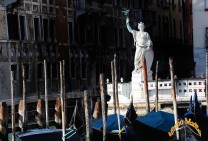 Venetian Lady Liberty on the Grand Canal --