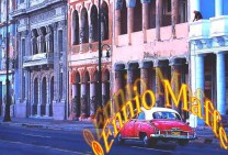 Havana Old Car Along The Malecon
