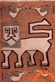 Ethiopian Imperial Lion On Carpet
