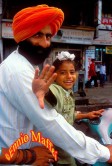 Delhi Sikh Family On The Scooter