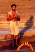 Varavasi In Prayer By The Ganga