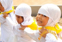 Smiling Kids At Mosque