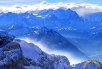 Alpine Horizon From Pilatus Summit -